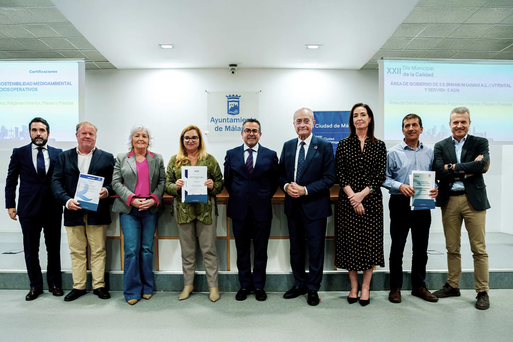 OCA GLOBAL celebra la calidad junto al Ayuntamiento de Málaga